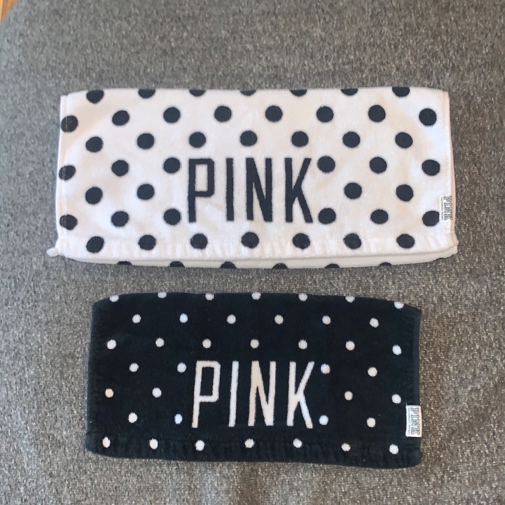 Victoria’s Secret PINK 3pc. Polka Dot Towel Bundle - Picture 2 of 12